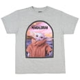 thumbnail image 1 of Star Wars Boy's The Mandalorian Baby Yoda Robe Design Graphic T-shirt, 1 of 6