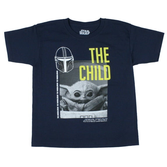 Star Wars Boy's The Mandalorian The Child Series Design T-Shirt