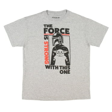 Star Wars Boy's The Mandalorian  The Force Is Strong With This One T-Shirt