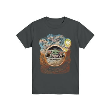 Star Wars Boys Baby Yoda Grogu, Crew Neck, Short Sleeve, Graphic T-Shirt, Sizes 4-18