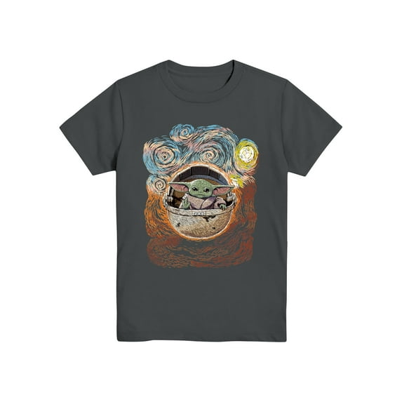Star Wars Boys Baby Yoda Grogu, Crew Neck, Short Sleeve, Graphic T-Shirt, Sizes 4-18