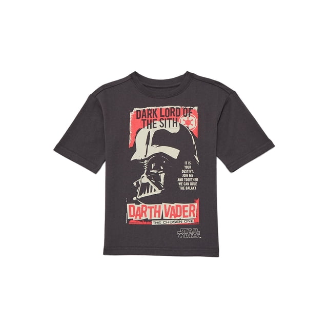 Star Wars Boys Graphic Tee with Short Sleeves, Sizes 4-18