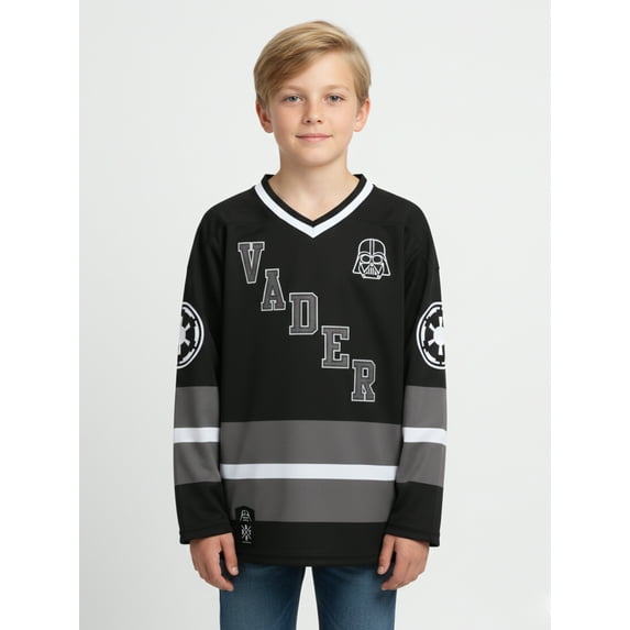 Star Wars Boys and Big Boys Darth Vader Graphic Hockey Jersey, Sizes 4-18