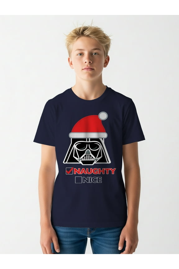 , Boys' & Big Boys' Graphic Short-Sleeve T-Shirt, Darth Vader, Sizes 4-18