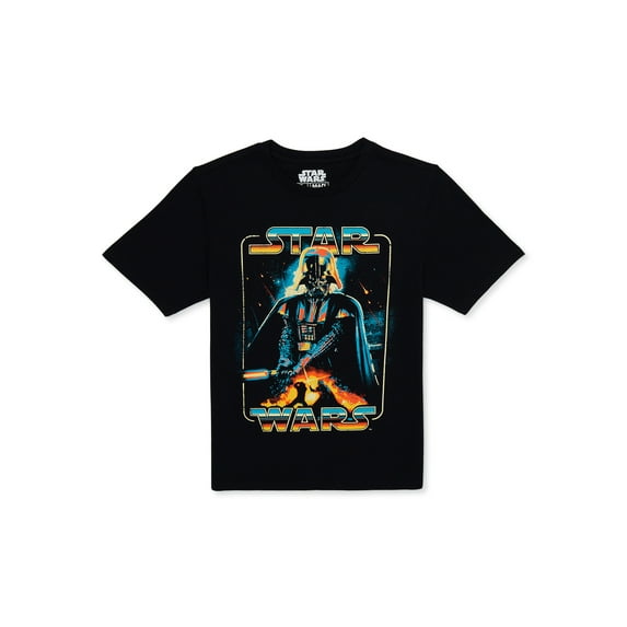 Star Wars Boys Darth Vader, Crew Neck, Short Sleeve, Graphic T-Shirt, Sizes 4-18