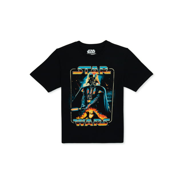 Star Wars Boys Darth Vader Graphic T-Shirt, Sizes 4-18 - Walmart.com