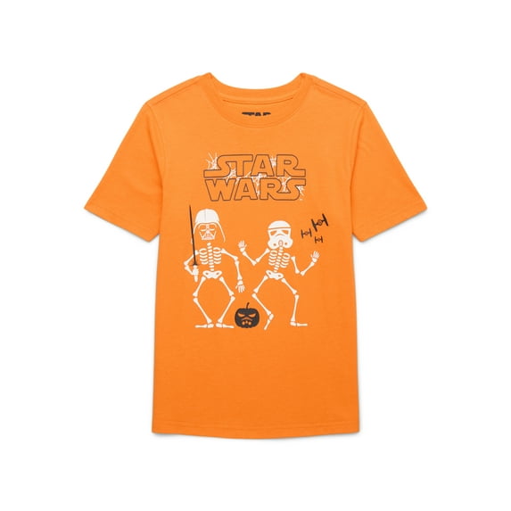 Star Wars Boys Short Sleeve Halloween Graphic T-Shirt, Sizes 4-18