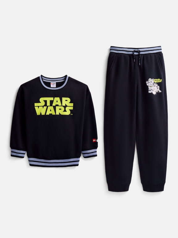 Boys Crewneck Sweatshirt and Joggers 2-Piece Set, Sizes 4-16