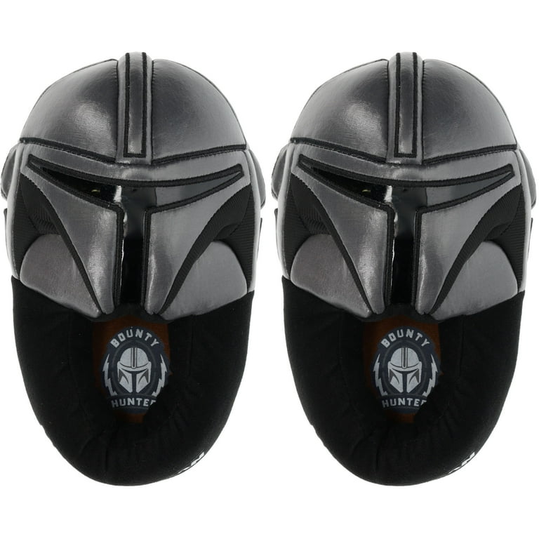 Star Wars Boys Mandalorian Slipper, Full Body Mando Helmet Novelty - Main Image