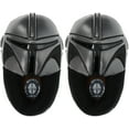 thumbnail image 1 of Star Wars Boys Mandalorian Slipper, Full Body Mando Helmet Novelty Slipper, Grey/Black, Size 12-13 Little Kid, 1 of 6
