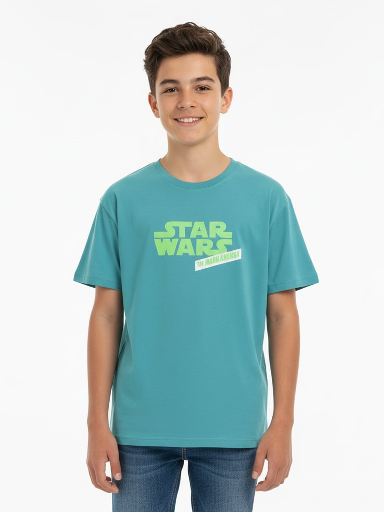 Star Wars, Boys' Relaxed Graphic T-Shirt, Mandalorian, Sizes 4-18