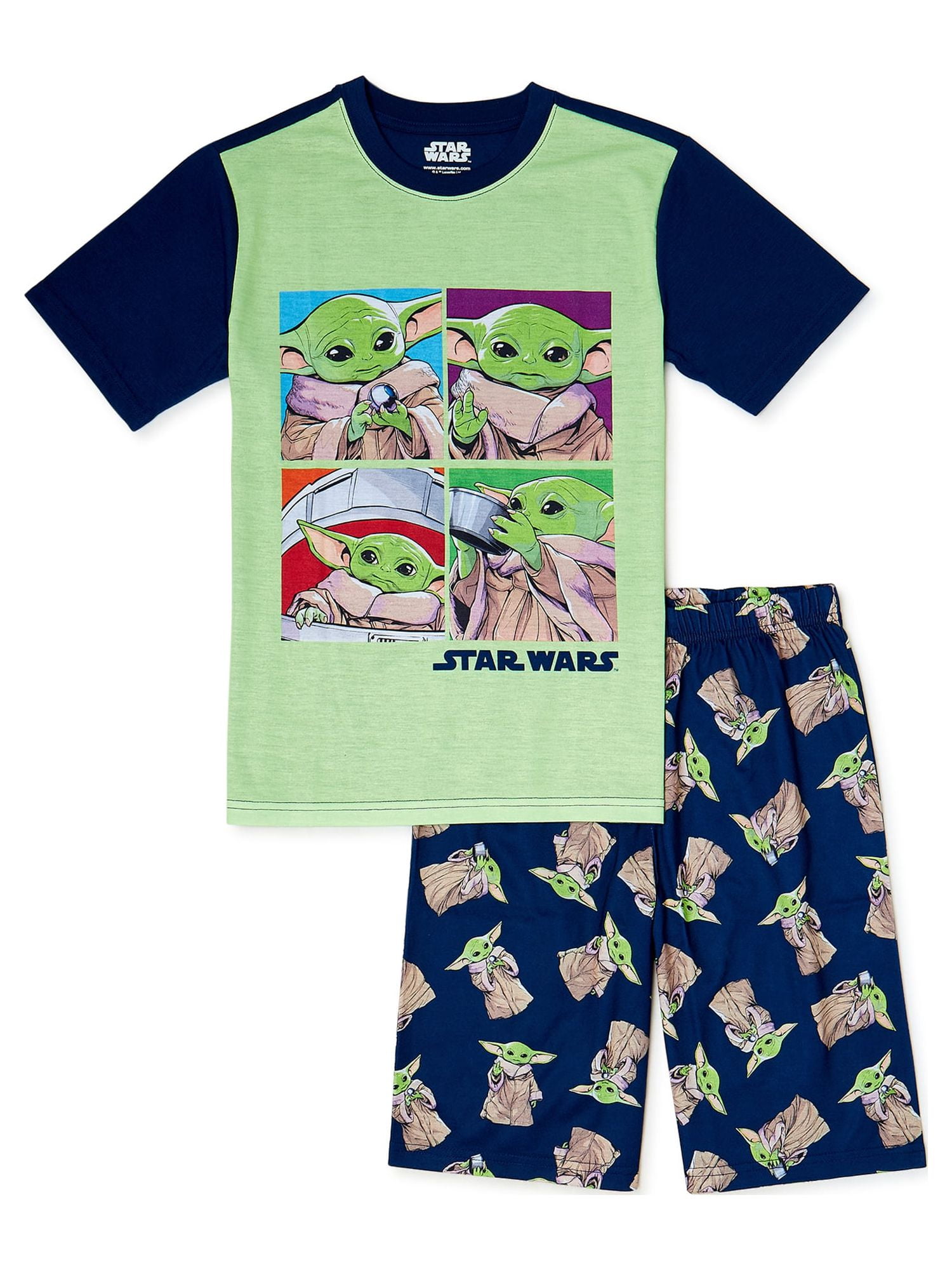 Star Wars Boys Short Sleeve Shirt and Shorts Pajama Set 2 Piece