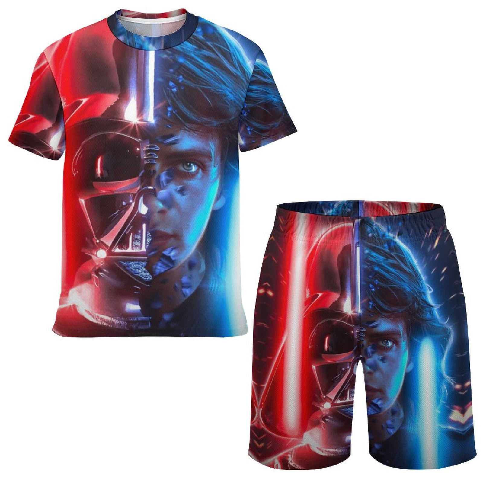 Star Wars 2-Piece Outfit: Graphic Tee & Shorts – Boys Sizes 4-16