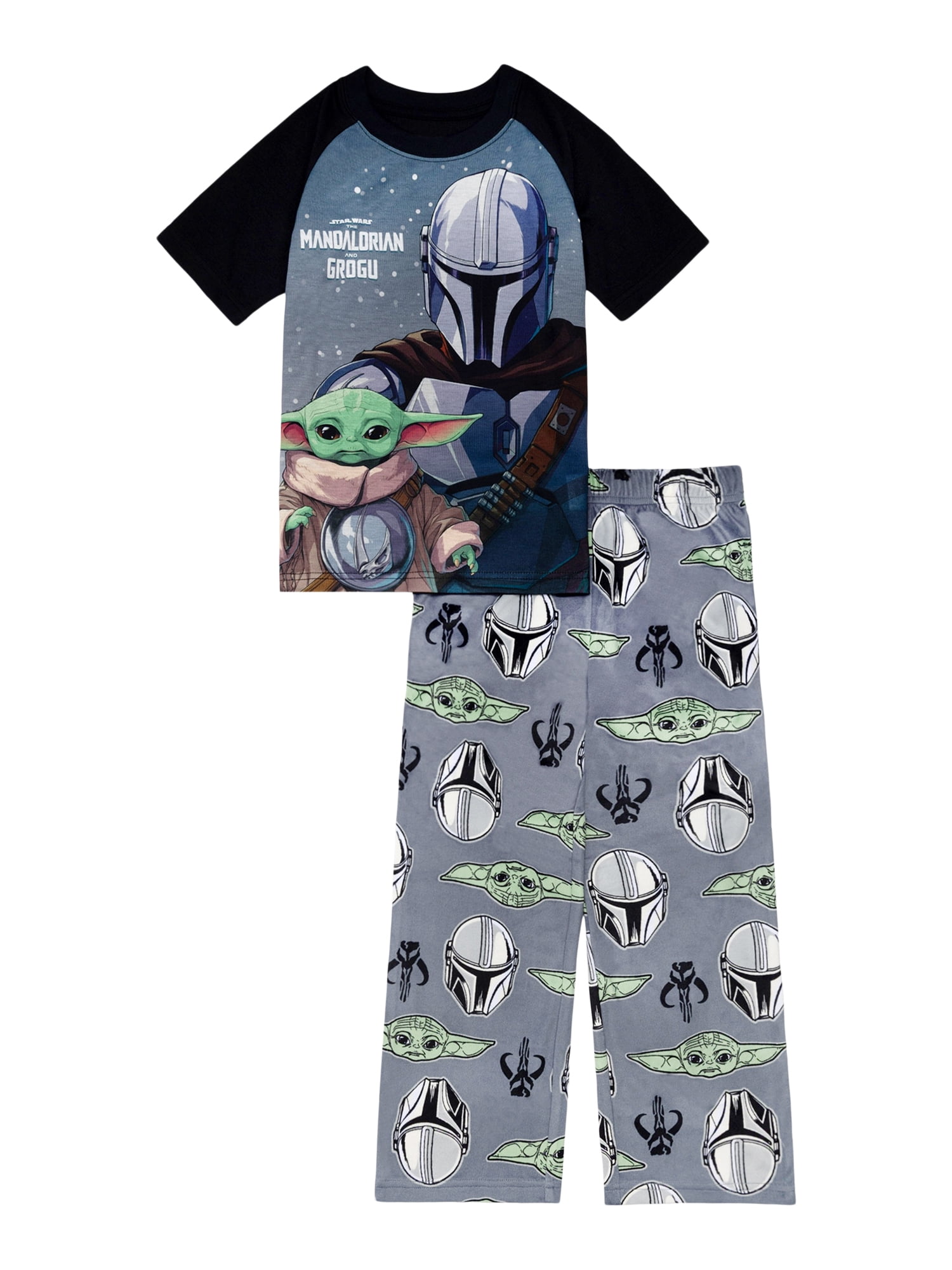 Star Wars Boys Short Sleeve Top and Pant Pajama Set, 2-Piece, Sizes 4-12