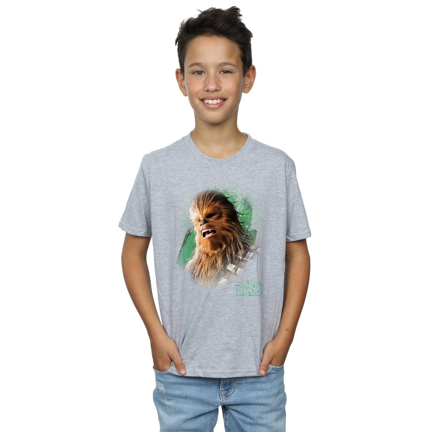 Star Wars Boys The Last Jedi Chewbacca Brushed T-Shirt - Walmart.com