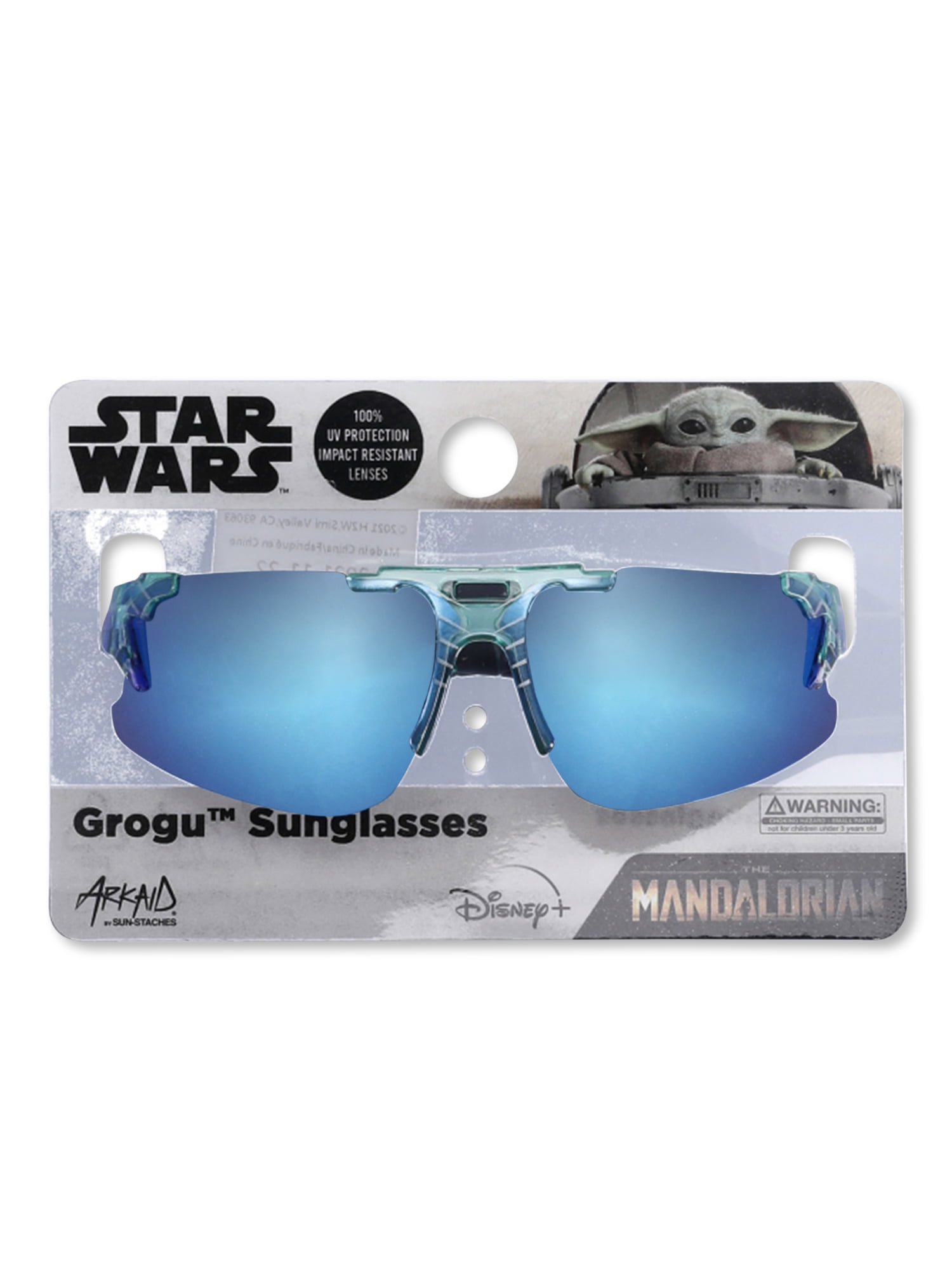 Star Wars Boys The Mandalorian Grogu Sports Wrap Sunglasses with
