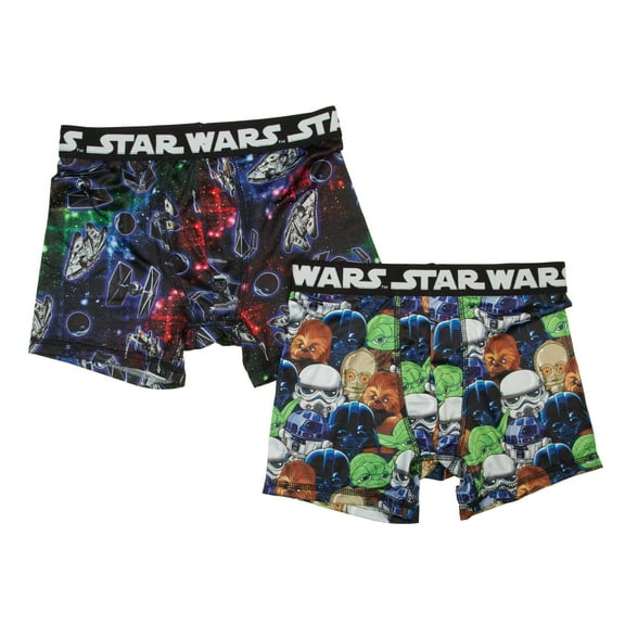 Star Wars, Boys Underwear, 2 Pack Ships Boxer Briefs (Little Boys & Big Boys)