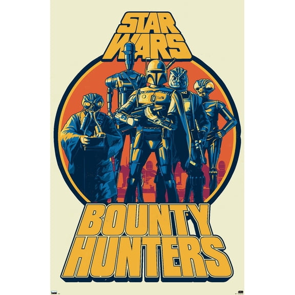 Star Wars: Bubble Gum Pop - Bounty Hunters Wall Poster, 14.725" x 22.375"