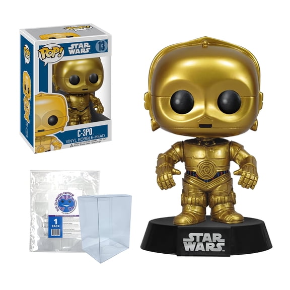 Star Wars: C-3PO #13 Funko Pop + Blue Salamander Emporium Protective Case
