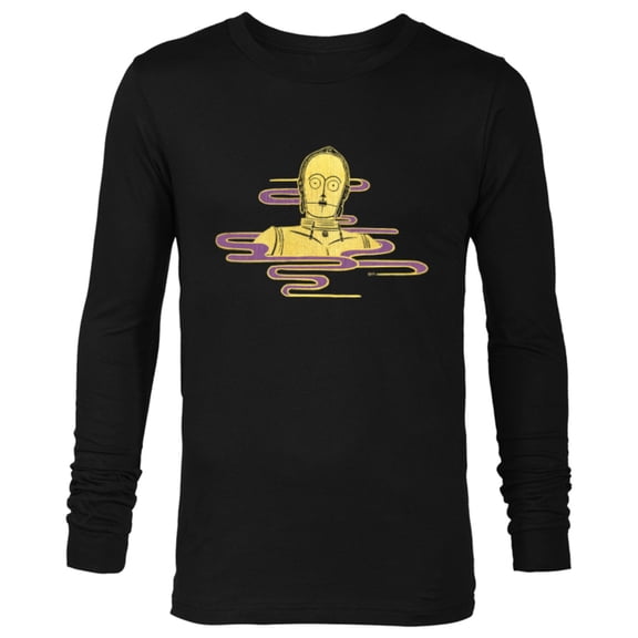 Star Wars C-3PO Golden Droid Portrait - Long Sleeve T-Shirt for Men - Customized-Black