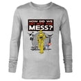 thumbnail image 1 of Star Wars C-3PO How Did We Get Into This Mess Valentine’s - Long Sleeve T-Shirt for Men - Customized-Athletic Heather, 1 of 5