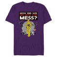 thumbnail image 1 of Star Wars C-3PO How Did We Get Into This Mess Valentine’s - Short Sleeve Blended T-Shirt for Adults - Customized-Purple, 1 of 5