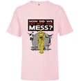 thumbnail image 1 of Star Wars C-3PO How Did We Get Into This Mess Valentine’s - Short Sleeve T-Shirt for Kids - Customized-Soft Pink, 1 of 5