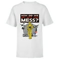 thumbnail image 1 of Star Wars C-3PO How Did We Get Into This Mess Valentine’s - Short Sleeve T-Shirt for Kids - Customized-White, 1 of 5