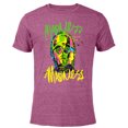 thumbnail image 1 of Star Wars C-3PO Neon Gradient - Short Sleeve Blended T-Shirt for Adults - Customized-Purple, 1 of 5
