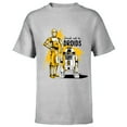 thumbnail image 1 of Star Wars C-3PO & R2-D2 Droids Will Be Droids - Short Sleeve T-Shirt for Kids - Customized-Athletic Heather, 1 of 5