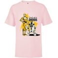 thumbnail image 1 of Star Wars C-3PO & R2-D2 Droids Will Be Droids - Short Sleeve T-Shirt for Kids - Customized-Soft Pink, 1 of 5