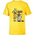 thumbnail image 1 of Star Wars C-3PO & R2-D2 Droids Will Be Droids - Short Sleeve T-Shirt for Kids - Customized-Yellow, 1 of 5