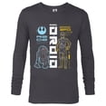 thumbnail image 1 of Star Wars C-3PO & R2D2 Best Friend Droids - Long Sleeve T-Shirt for Men - Customized-Charcoal Heather, 1 of 5