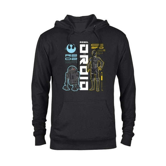 Star Wars C-3PO & R2D2 Best Friend Droids - Pullover Hoodie for Adults - Customized-Black