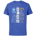 thumbnail image 1 of Star Wars C-3PO & R2D2 Best Friend Droids - Short Sleeve Cotton T-Shirt for Adults - Customized-Royal Heather, 1 of 5