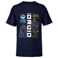 thumbnail image 1 of Star Wars C-3PO & R2D2 Best Friend Droids - Short Sleeve T-Shirt for Kids - Customized-Navy, 1 of 5
