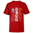 thumbnail image 1 of Star Wars C-3PO & R2D2 Best Friend Droids - Short Sleeve T-Shirt for Kids - Customized-Red, 1 of 5
