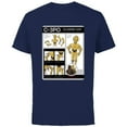 thumbnail image 1 of Star Wars C-3PO Re-Assembly Guide Wookiee Edition Funny - Short Sleeve Cotton T-Shirt for Adults - Customized-Navy, 1 of 5