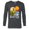 thumbnail image 1 of Star Wars C-3PO and R2-D2 Tatooine Droid Besties - Long Sleeve T-Shirt for Men - Customized-Charcoal Heather, 1 of 5