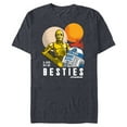 thumbnail image 1 of Star Wars C-3PO and R2-D2 Tatooine Droid Besties - Short Sleeve Blended T-Shirt for Adults - Customized-Navy Heather, 1 of 5