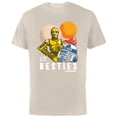 thumbnail image 1 of Star Wars C-3PO and R2-D2 Tatooine Droid Besties - Short Sleeve Cotton T-Shirt for Adults - Customized-Natural, 1 of 5