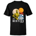 thumbnail image 1 of Star Wars C-3PO and R2-D2 Tatooine Droid Besties - Short Sleeve T-Shirt for Kids - Customized-Black, 1 of 5