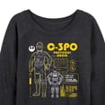 thumbnail image 1 of Star Wars - C3PO Schematic - Women's French Terry Long Sleeve Pullover, 1 of 4