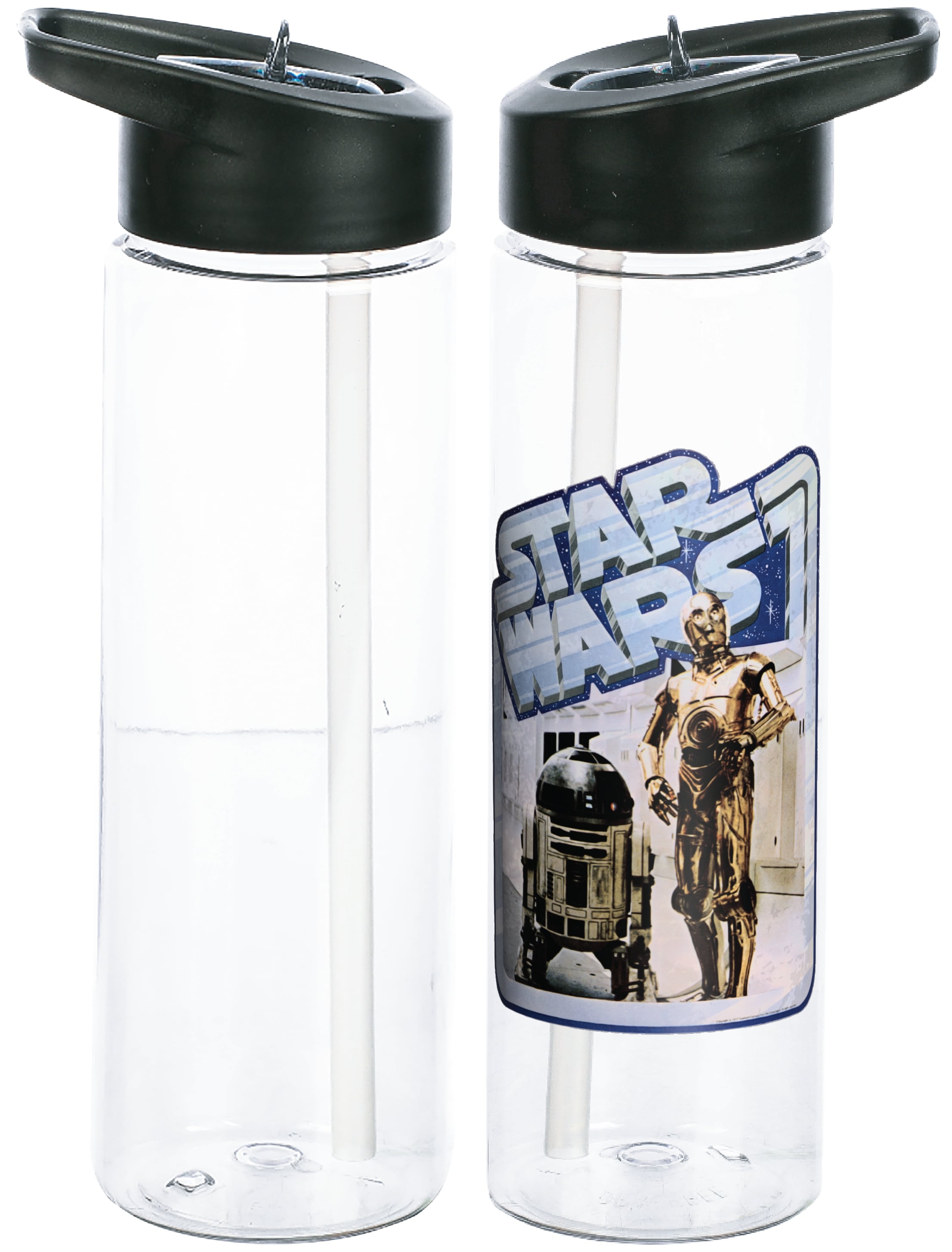 Star Wars C3PO and R2D2 24oz BPAFree UV Plastic Water Bottle