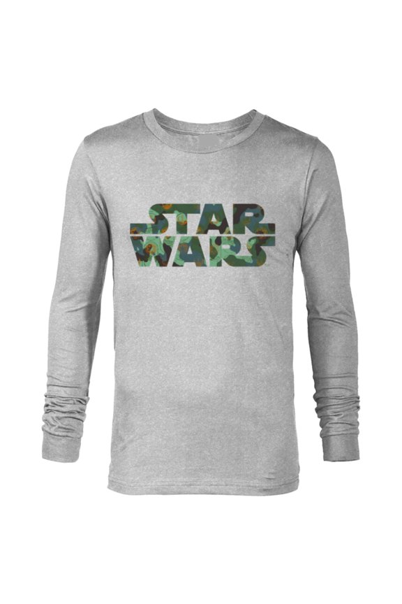 Camo Logo - Long Sleeve T-Shirt for Men - Customized-Athletic Heather