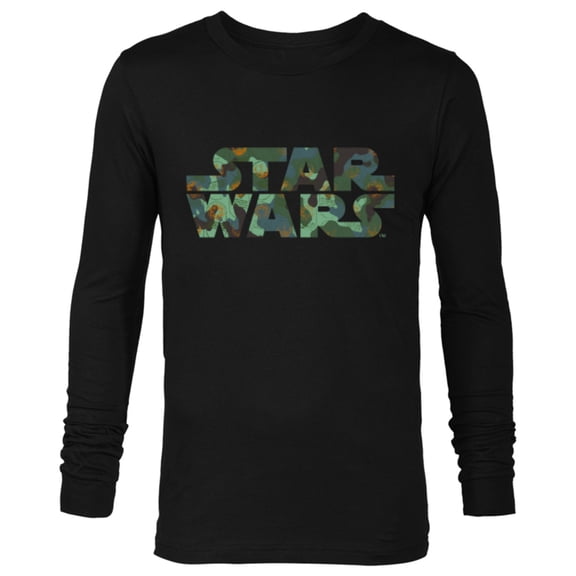 Star Wars Camo Logo - Long Sleeve T-Shirt for Men - Customized-Black
