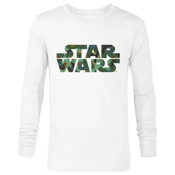 Star Wars Camo Logo - Long Sleeve T-Shirt for Men - Customized-White
