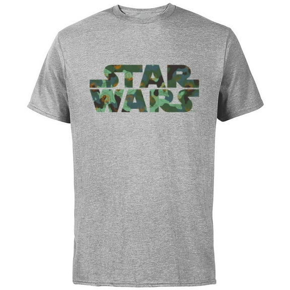 Star Wars Camo Logo - Short Sleeve Cotton T-Shirt for Adults - Customized-Athletic Heather