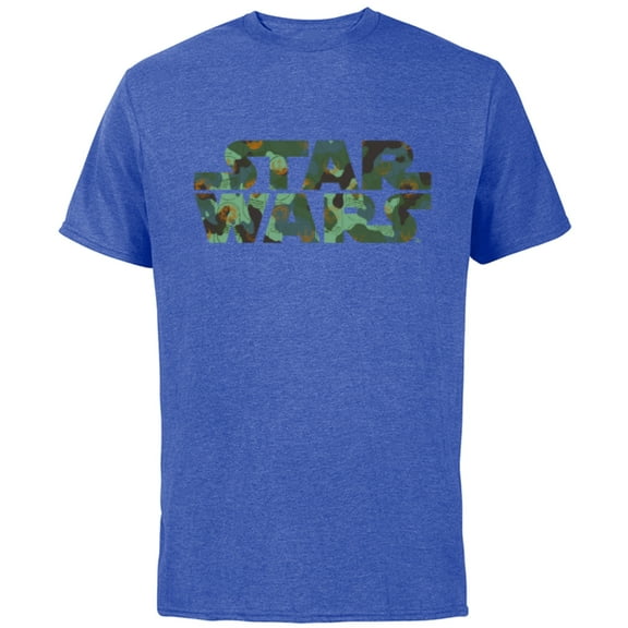 Star Wars Camo Logo - Short Sleeve Cotton T-Shirt for Adults - Customized-Royal Heather