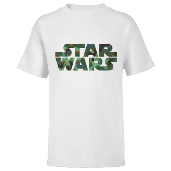 Star Wars Camo Logo - Short Sleeve T-Shirt for Kids - Customized-White